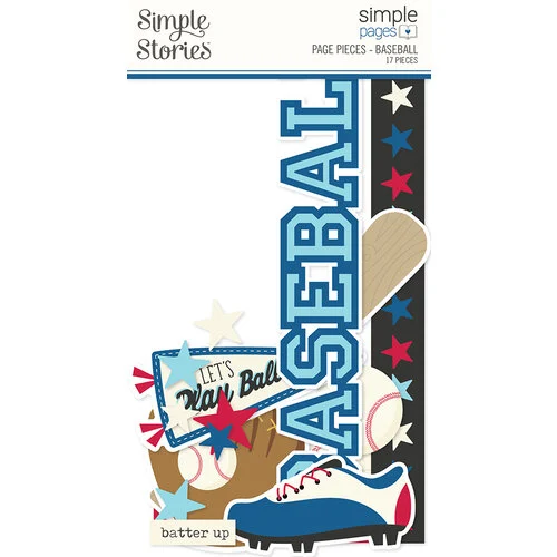Simple Stories - Simple Pages Collection - Page Pieces - Baseball 1 Simple Stories - Simple Pages Collection - Page Pieces - Baseball