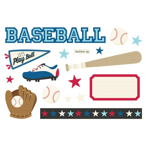 Simple Stories - Simple Pages Collection - Page Pieces - Baseball 2 Simple Stories - Simple Pages Collection - Page Pieces - Baseball