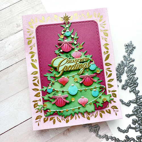 Papertrey Ink - Hot Foil Plate - Fresh Greens