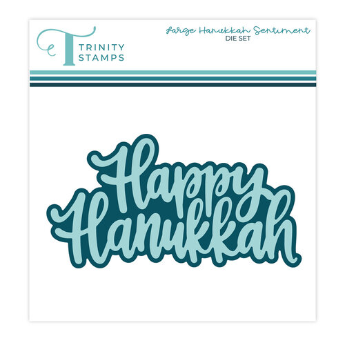 Trinity Stamps - Dies - Large Hanukkah Sentiment 1 Trinity Stamps - Dies - Large Hanukkah Sentiment