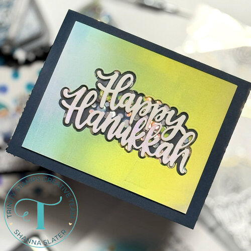 Trinity Stamps - Dies - Large Hanukkah Sentiment 4 Trinity Stamps - Dies - Large Hanukkah Sentiment