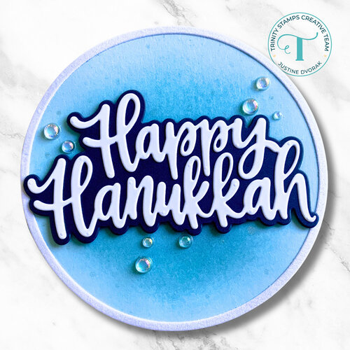 Trinity Stamps - Dies - Large Hanukkah Sentiment 5 Trinity Stamps - Dies - Large Hanukkah Sentiment