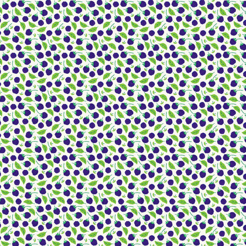 Scrapbook Customs - 12 x 12 Double Sided Paper - Blackberries Fruit 2 Scrapbook Customs - 12 x 12 Double Sided Paper - Blackberries Fruit
