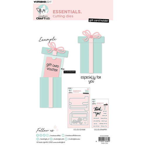 Creative Craftlab By Studio Light - Essentials Collection - Dies - Giftcard Holder