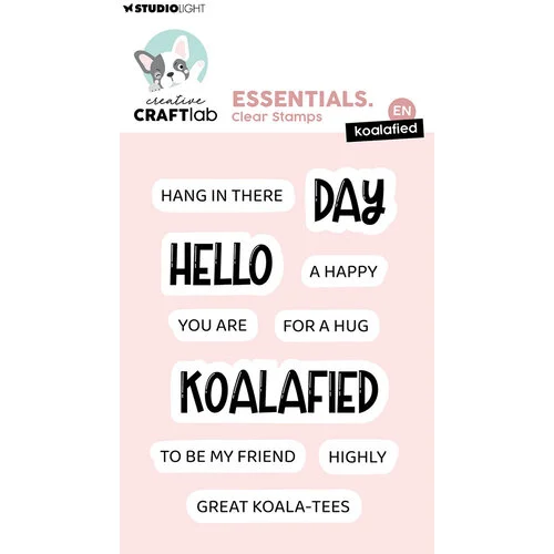 Creative Craftlab By Studio Light - Essentials Collection - Clear Photopolymer Stamps - Koalified
