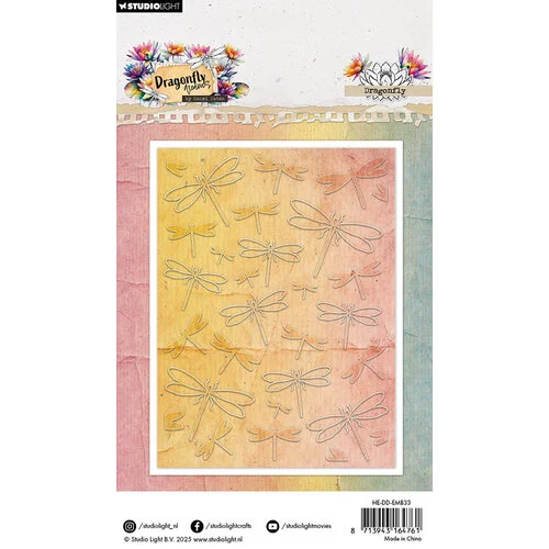 Studio Light - Dragonfly Collection - Embossing Folder - Dragonfly
