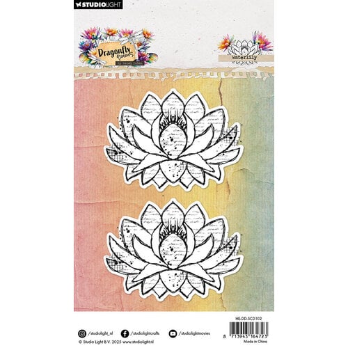 Studio Light - Dragonfly Collection - Stamp And Die Sets - Waterlily