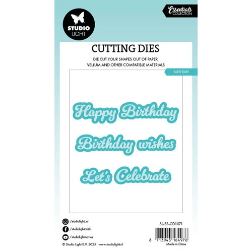 Studio Light - Essentials Collection - Dies - Birthday