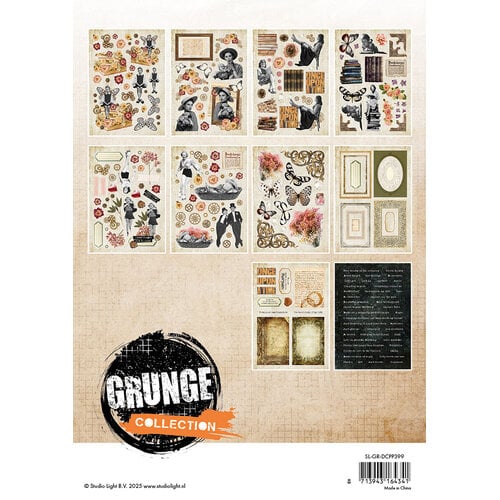 Studio Light - Grunge Collection - Die-Cut Paper Pad - Elements 2 Studio Light - Grunge Collection - Die-Cut Paper Pad - Elements