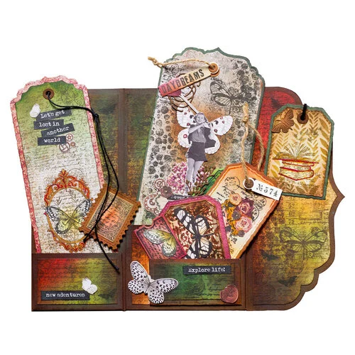 Studio Light - Grunge Collection - Die-Cut Paper Pad - Elements 7 Studio Light - Grunge Collection - Die-Cut Paper Pad - Elements