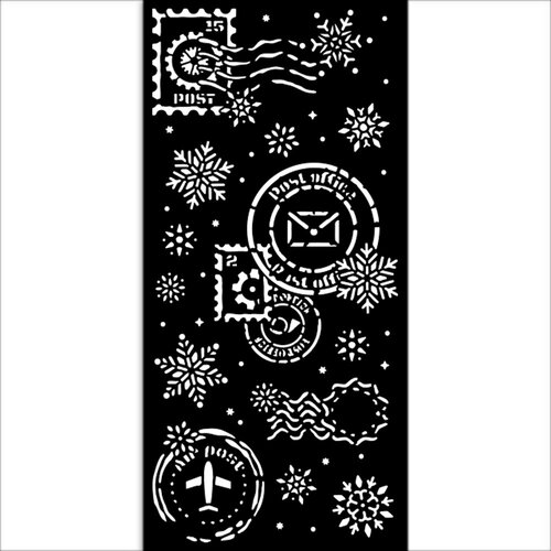 Stamperia - Gear Up For Christmas Collection - Stencils - Snowflakes