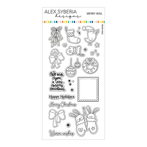Alex Syberia Designs - Clear Photopolymer Stamps - Merry Mail