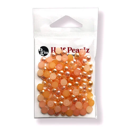 Buttons Galore and More - Half Pearlz Collection - Embellishments - Peach 1 Buttons Galore and More - Half Pearlz Collection - Embellishments - Peach