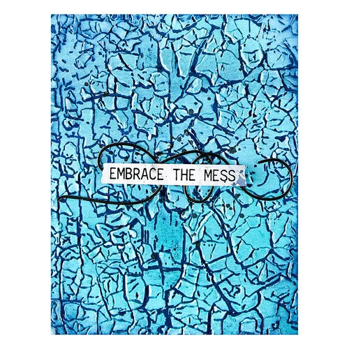 Spellbinders - Beautifully Imperfect Collection - 3D Embossing Folder - Crackle Paint
