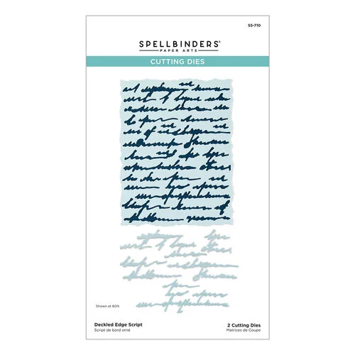 Spellbinders - Beautifully Imperfect Collection - Etched Dies - Deckled Edge Script 2 Spellbinders - Beautifully Imperfect Collection - Etched Dies - Deckled Edge Script