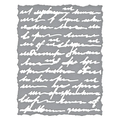 Spellbinders - Beautifully Imperfect Collection - Etched Dies - Deckled Edge Script 3 Spellbinders - Beautifully Imperfect Collection - Etched Dies - Deckled Edge Script