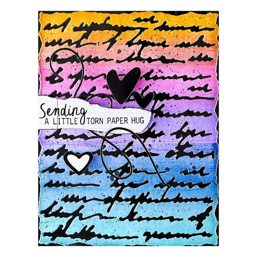 Spellbinders - Beautifully Imperfect Collection - Etched Dies - Deckled Edge Script 4 Spellbinders - Beautifully Imperfect Collection - Etched Dies - Deckled Edge Script