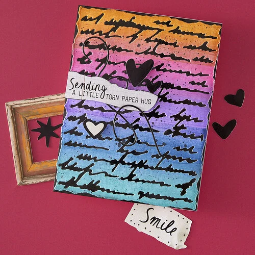 Spellbinders - Beautifully Imperfect Collection - Etched Dies - Deckled Edge Script 5 Spellbinders - Beautifully Imperfect Collection - Etched Dies - Deckled Edge Script