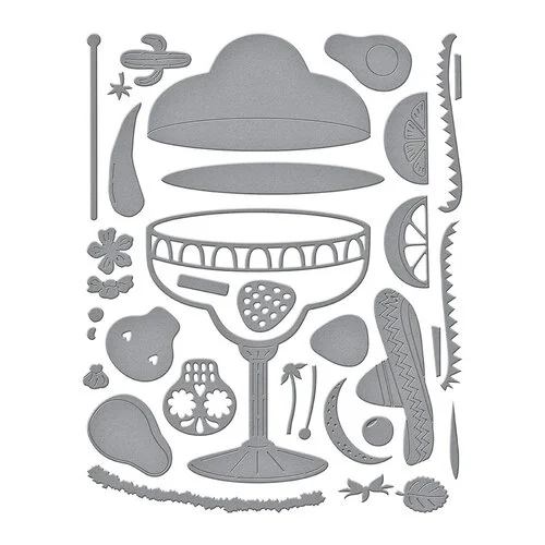 Spellbinders - Happier Hour Collection - Etched Dies - Sip Sip Ole' 3 Spellbinders - Happier Hour Collection - Etched Dies - Sip Sip Ole'
