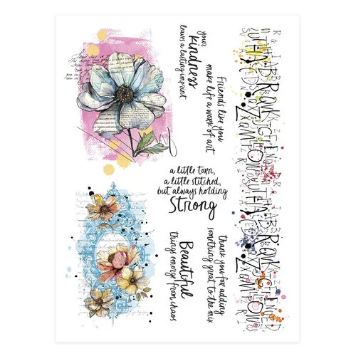 Spellbinders - Beautifully Imperfect Collection - Rub-On Transfers - Beautifully Imperfect