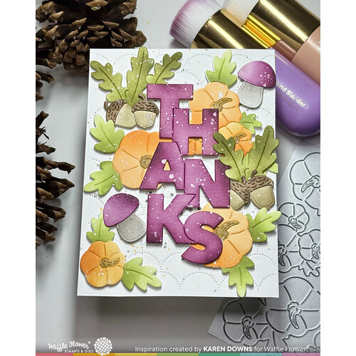 Waffle Flower Crafts - Craft Dies - Pumpkin Time