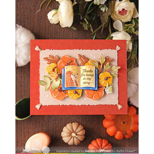 Waffle Flower Crafts - Craft Dies - Pumpkin Time
