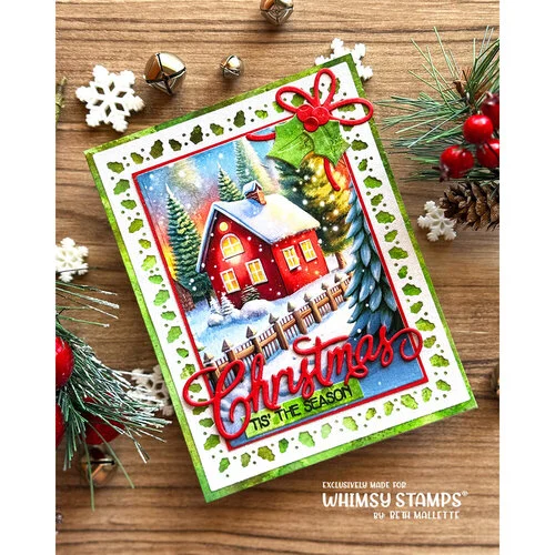 Whimsy Stamps - Quick A2 Card Fronts - Merry Mail