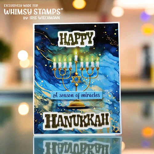 Whimsy Stamps - A2 Quick Card Fronts - Hanukkah