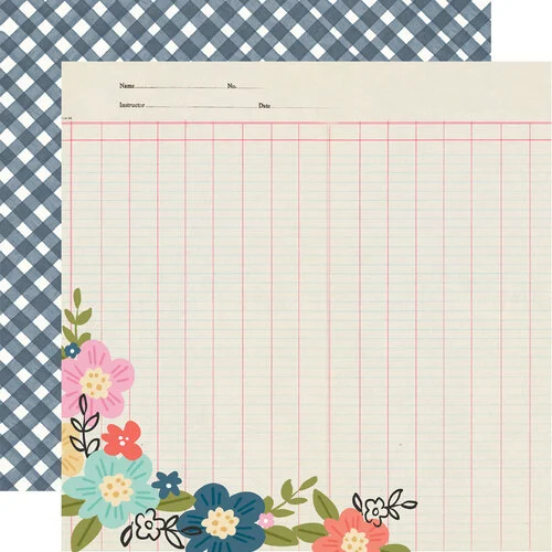 Simple Stories - Take Note Collection - 12 x 12 Double Sided Paper - Just A Little Note 1 Simple Stories - Take Note Collection - 12 x 12 Double Sided Paper - Just A Little Note