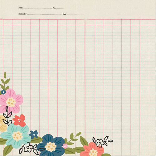 Simple Stories - Take Note Collection - 12 x 12 Double Sided Paper - Just A Little Note 2 Simple Stories - Take Note Collection - 12 x 12 Double Sided Paper - Just A Little Note