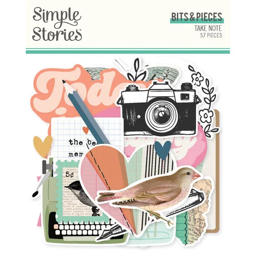 Simple Stories - Take Note Collection - Ephemera - Bits And Pieces 1 Simple Stories - Take Note Collection - Ephemera - Bits And Pieces