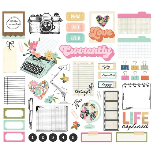 Simple Stories - Take Note Collection - Ephemera - Office