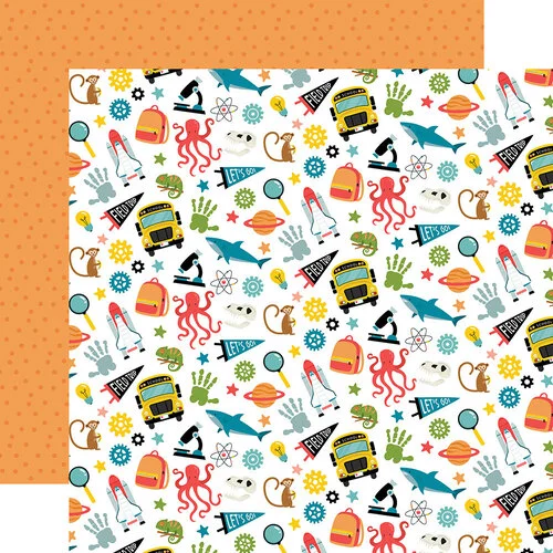 Echo Park - Field Trip Collection - 12 X 12 Double Sided Paper - Field Trip Elements 1 Echo Park - Field Trip Collection - 12 X 12 Double Sided Paper - Field Trip Elements