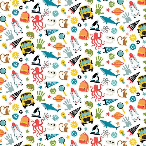 Echo Park - Field Trip Collection - 12 X 12 Double Sided Paper - Field Trip Elements 2 Echo Park - Field Trip Collection - 12 X 12 Double Sided Paper - Field Trip Elements
