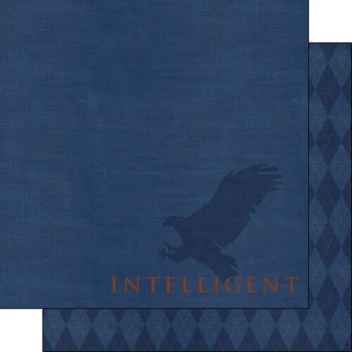 Scrapbook Customs - Wizarding World Collection - 12 x 12 Double Sided Paper - Intelligent 1 Scrapbook Customs - Wizarding World Collection - 12 x 12 Double Sided Paper - Intelligent