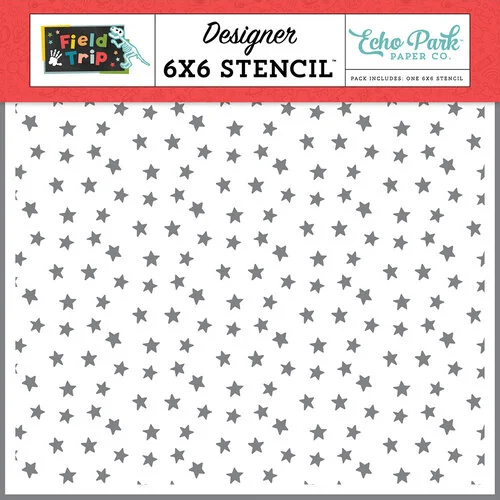 Echo Park - Field Trip Collection - 6 X 6 Stencils - Explore The Stars