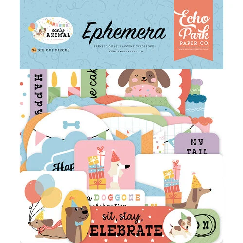 Echo Park - Party Animal Collection - Ephemera 1 Echo Park - Party Animal Collection - Ephemera