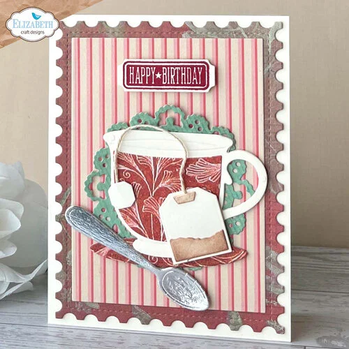 Elizabeth Craft Designs - Romantic Revival Collection - Dies - Tea Time 4 Elizabeth Craft Designs - Romantic Revival Collection - Dies - Tea Time