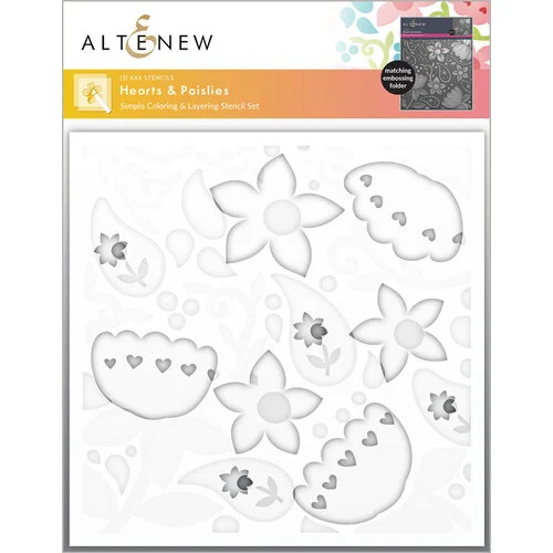 Altenew - Stencils - Hearts And Paislies 1 Altenew - Stencils - Hearts And Paislies
