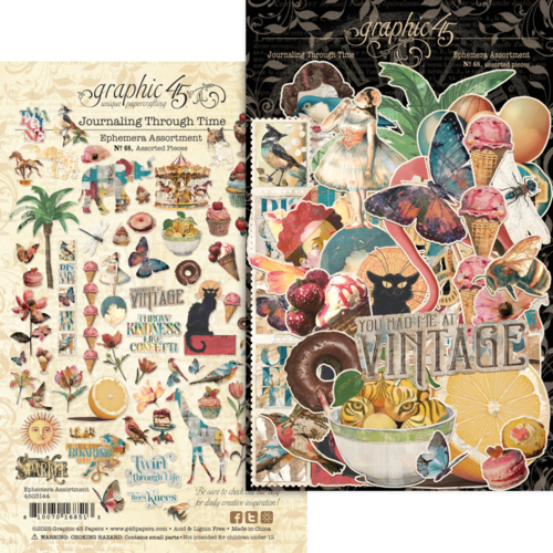 Graphic 45 - Journaling Through Time Collection - Ephemera 1 Graphic 45 - Journaling Through Time Collection - Ephemera