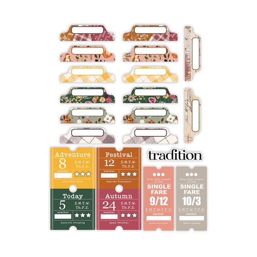 Pretty Little Studio - Ginger Snap Collection - Die-Cuts - Potpourri Mix