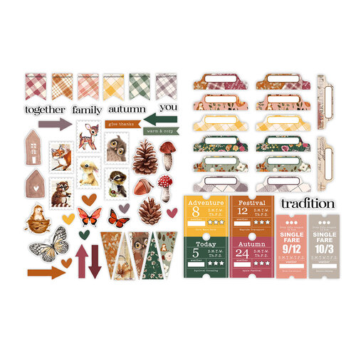 Pretty Little Studio - Ginger Snap Collection - Die-Cuts - Potpourri Mix 3 Pretty Little Studio - Ginger Snap Collection - Die-Cuts - Potpourri Mix