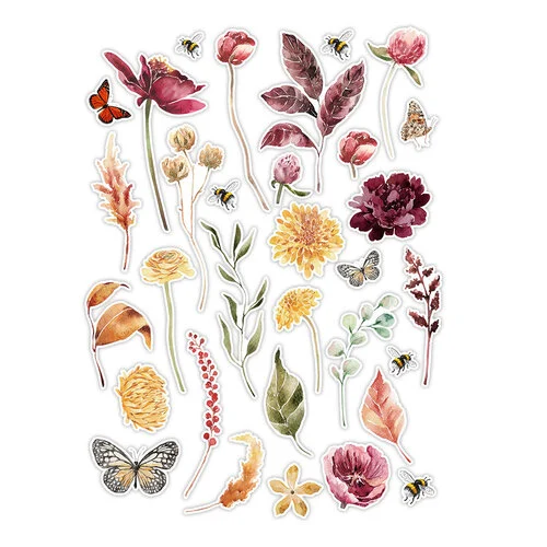 Pretty Little Studio - Ginger Snap Collection - Die-Cuts - Dried Flowers 4 Pretty Little Studio - Ginger Snap Collection - Die-Cuts - Dried Flowers