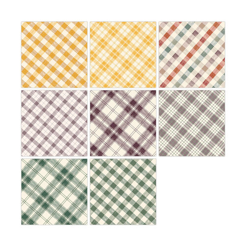 Pretty Little Studio - Ginger Snap Collection - Paper Pack - 12 x 12 Single Sided - Plaid 3 Pretty Little Studio - Ginger Snap Collection - Paper Pack - 12 x 12 Single Sided - Plaid