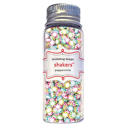 Doodlebug Design - Oh What Fun Collection - Shakers - Peppermints 1 Doodlebug Design - Oh What Fun Collection - Shakers - Peppermints