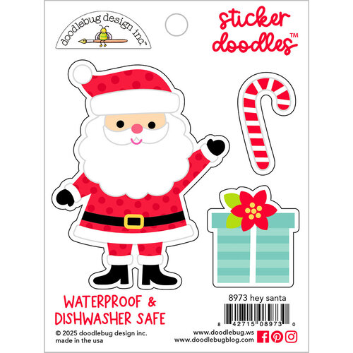 Doodlebug Design - Oh What Fun Collection - Stickers - Doodles - Hey Santa 1 Doodlebug Design - Oh What Fun Collection - Stickers - Doodles - Hey Santa