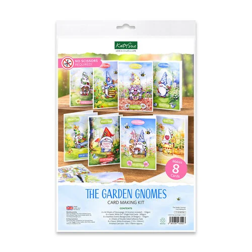 Katy Sue Designs - Card Making Kit - The Garden Gnomes