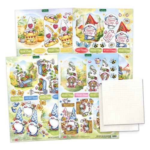 Katy Sue Designs - Card Making Kit - The Garden Gnomes