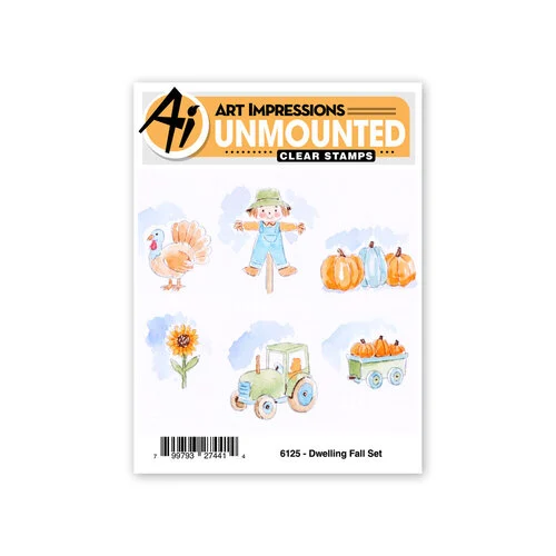 Art Impressions - Clear Photopolymer Stamps - Dwelling Fall 1 Art Impressions - Clear Photopolymer Stamps - Dwelling Fall