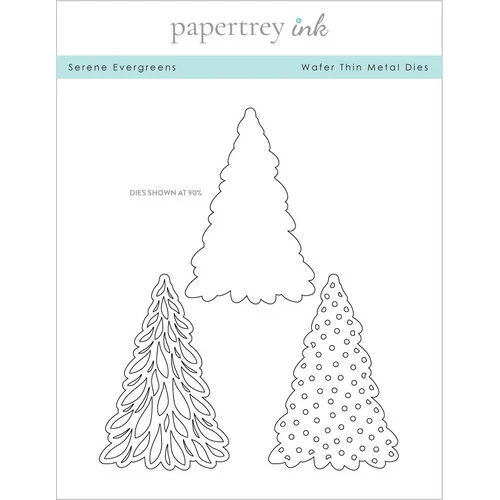 Papertrey Ink - Metal Dies - Serene Evergreens